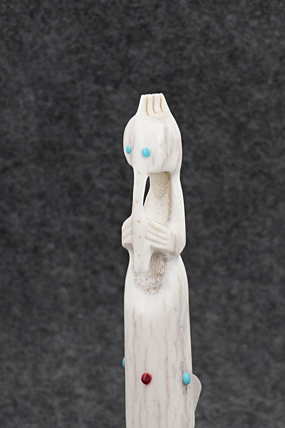 Flute Player Zuni Fetish Carving - Ethan Lowsayate