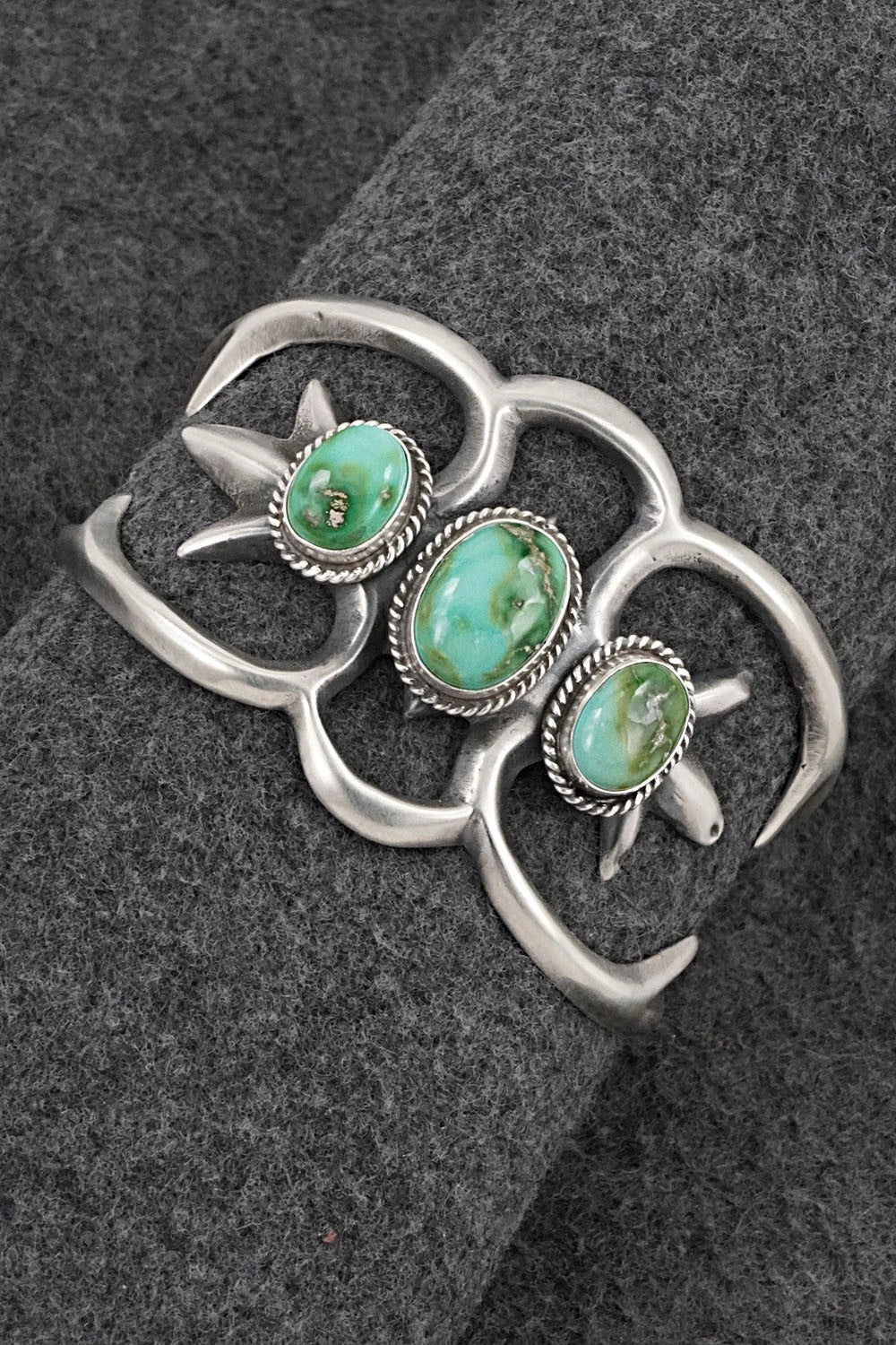 Turquoise & Sterling Silver Bracelet - Eugene Gruber