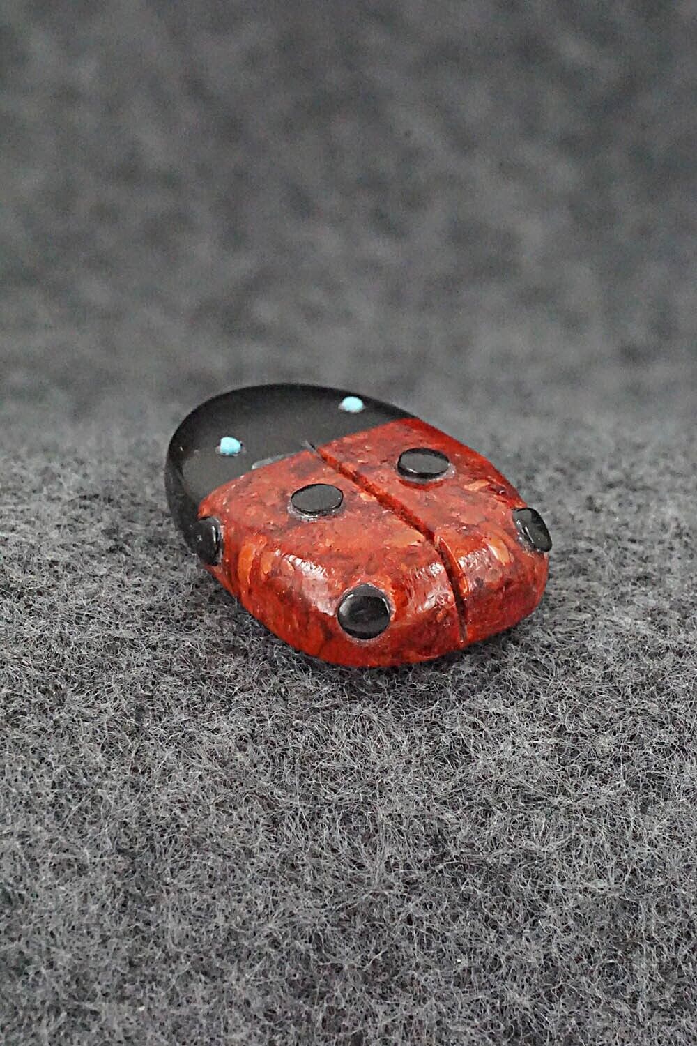 Ladybug Zuni Fetish Carving - Reynold Lunasee