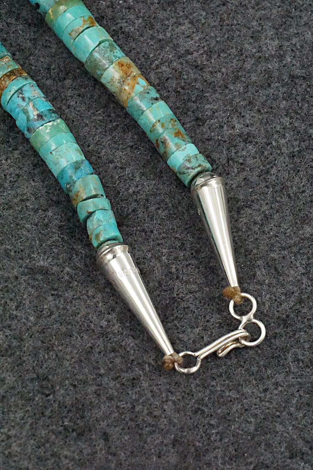 Turquoise & Sterling Silver Necklace - Joe Garcia