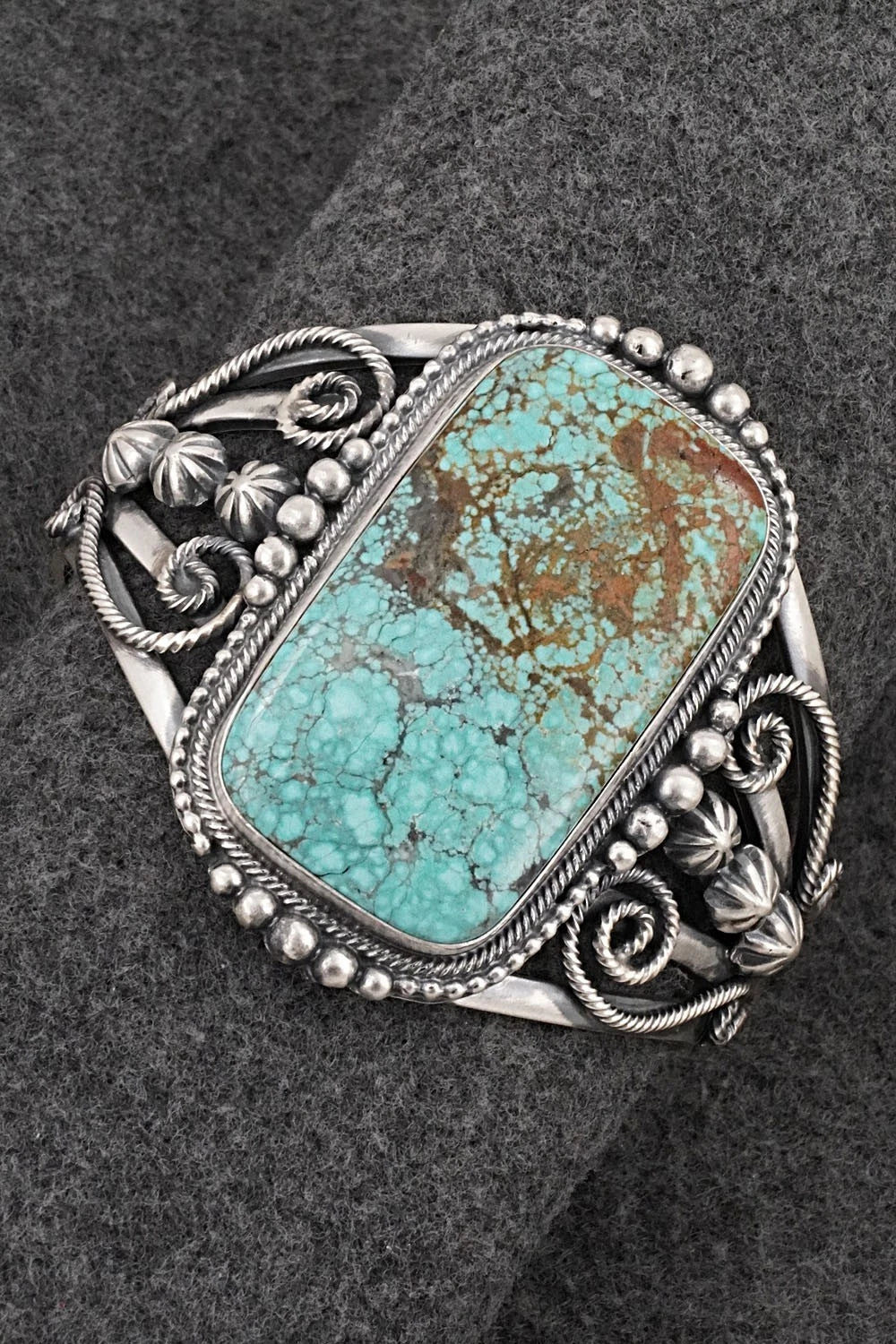 Turquoise & Sterling Silver Bracelet - Bobby Johnson