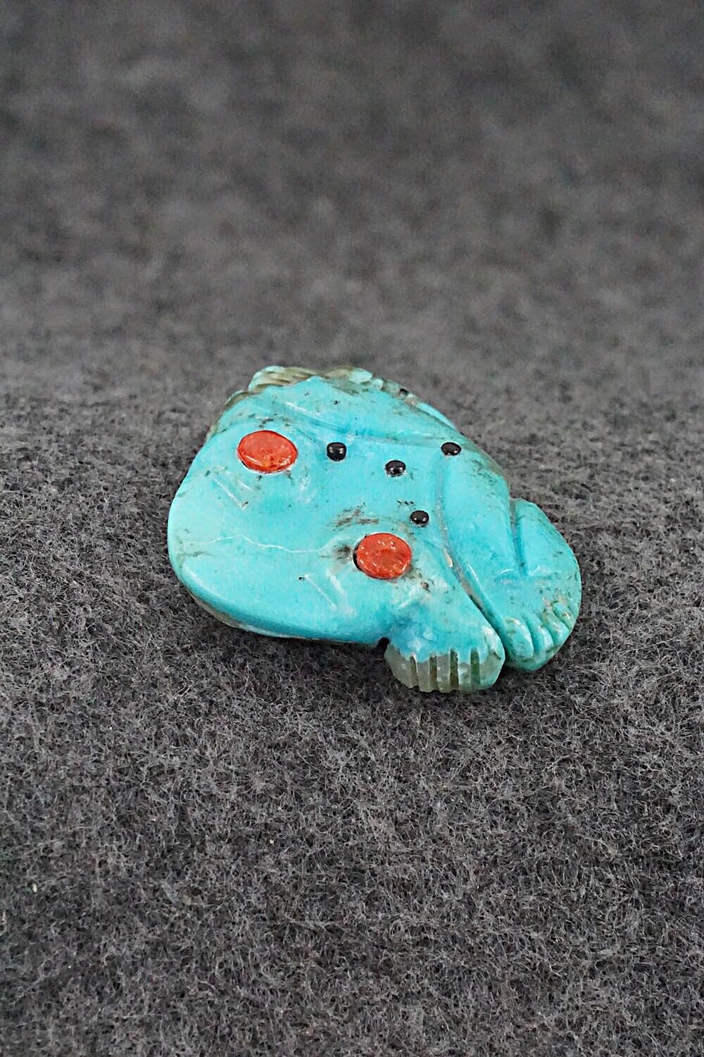 Frog Zuni Fetish Carving - Reynold Lunasee