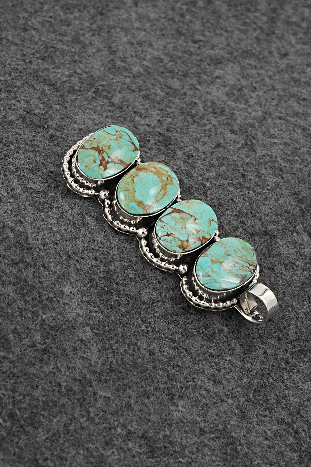 Turquoise & Sterling Silver Pendant - Marie Bahe