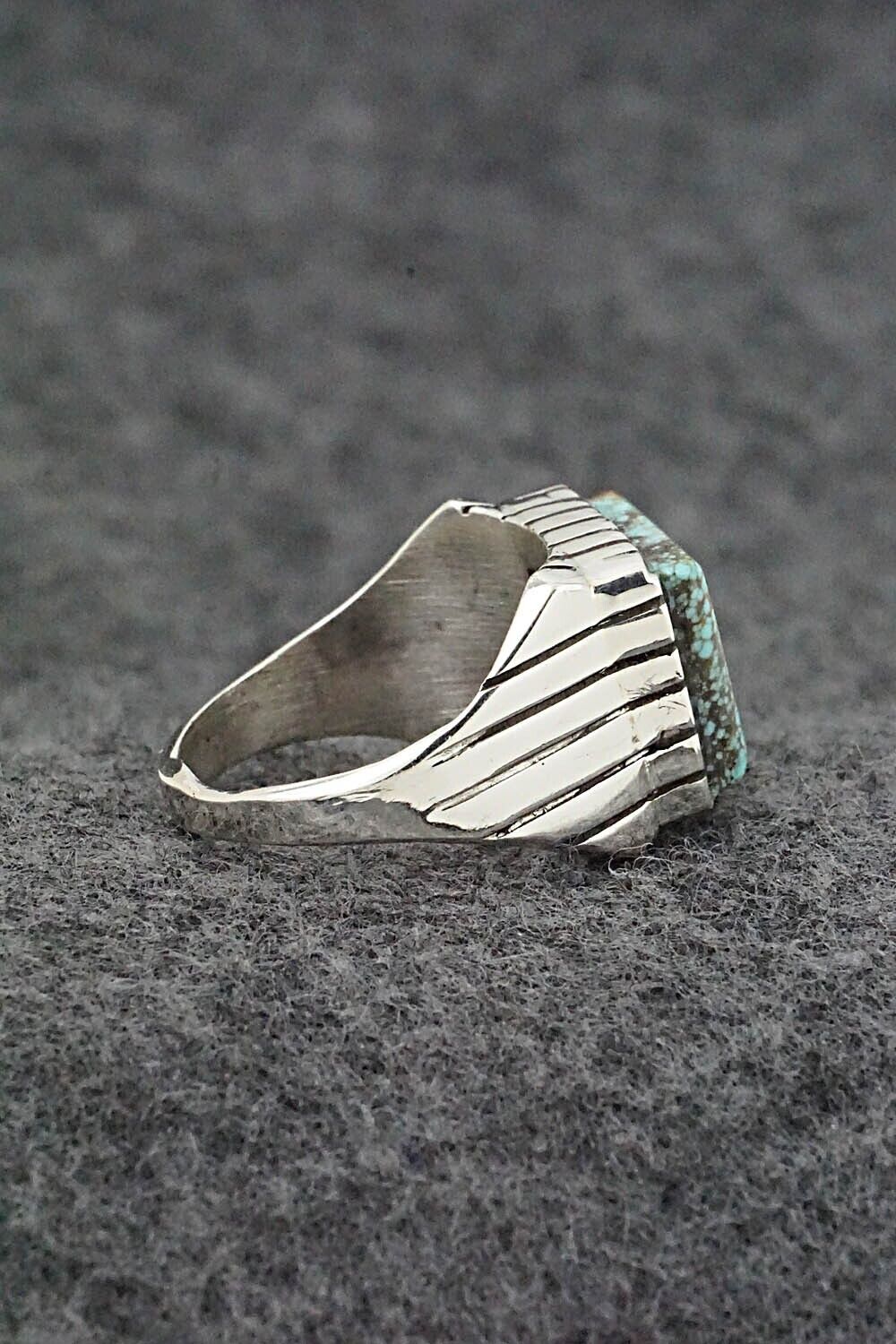Turquoise & Sterling Silver Ring - Trevor Jack - Size 9