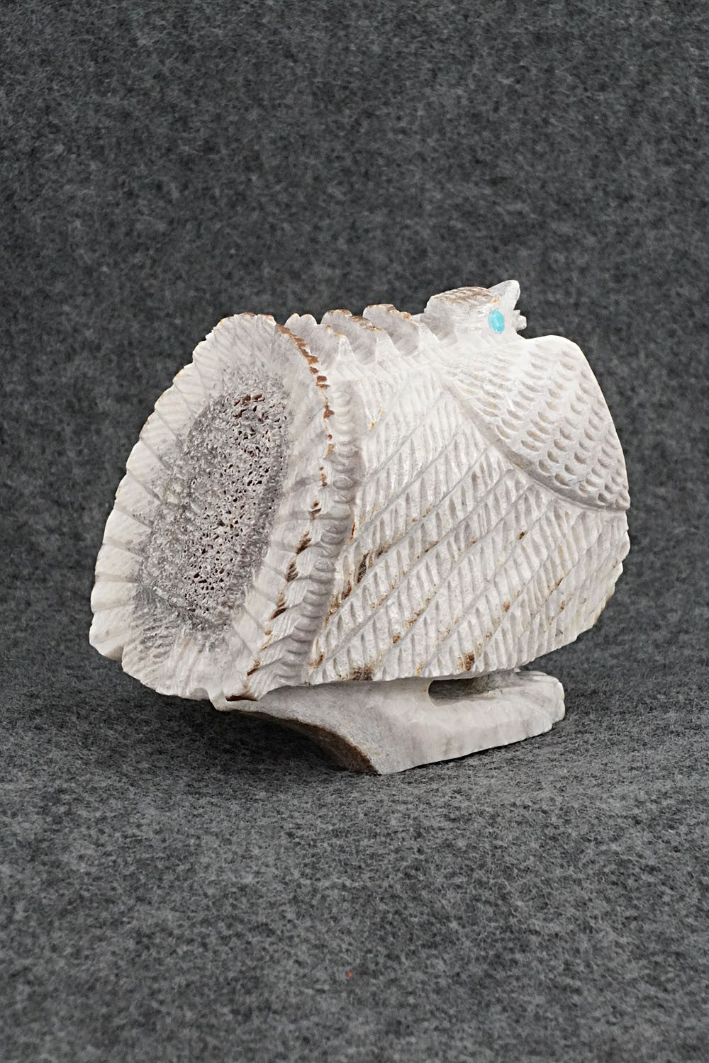 Turkey Zuni Fetish Carving - Garrick Weeka
