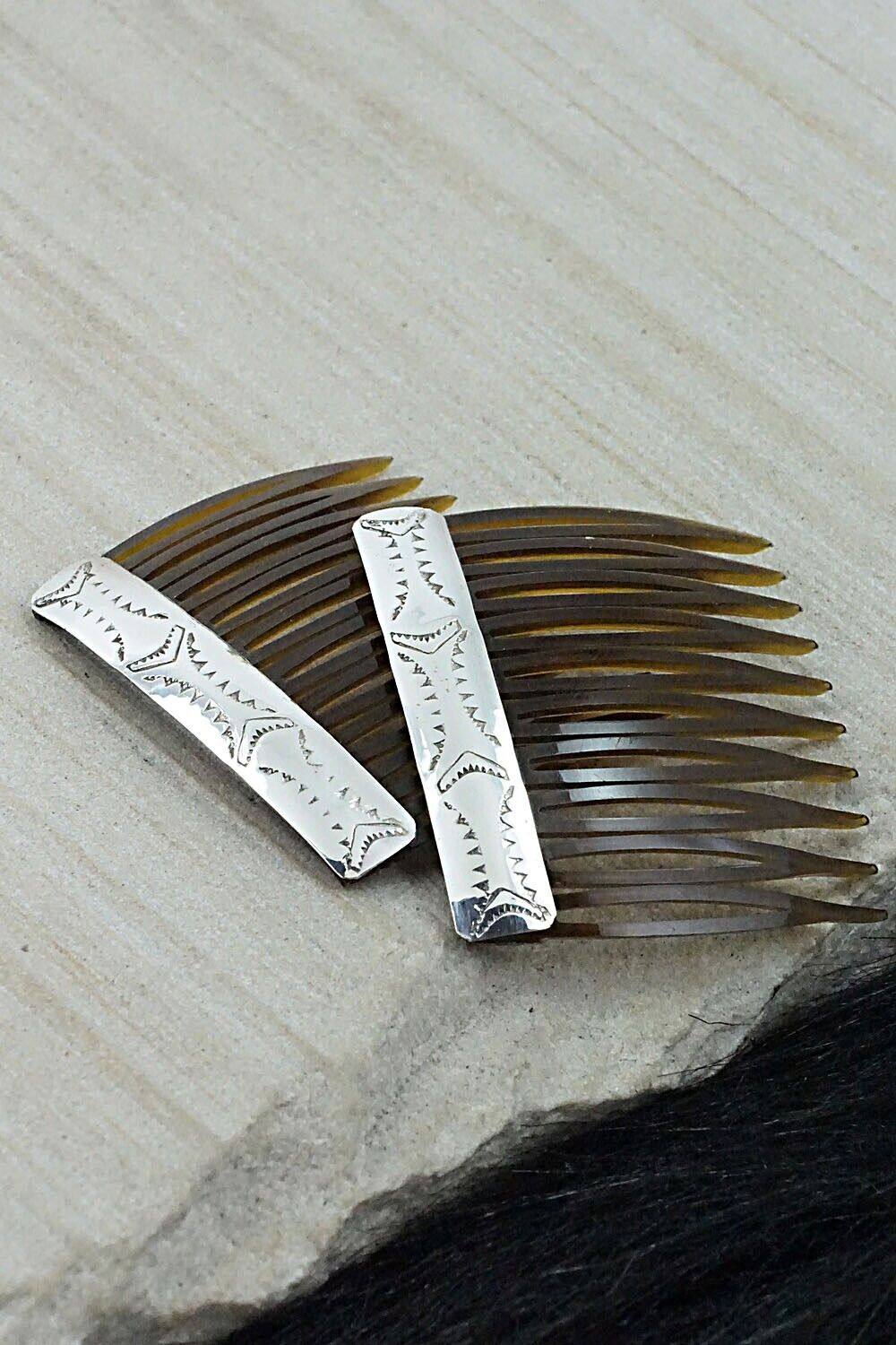 Sterling Silver Hair Combs - Randall Dalgai