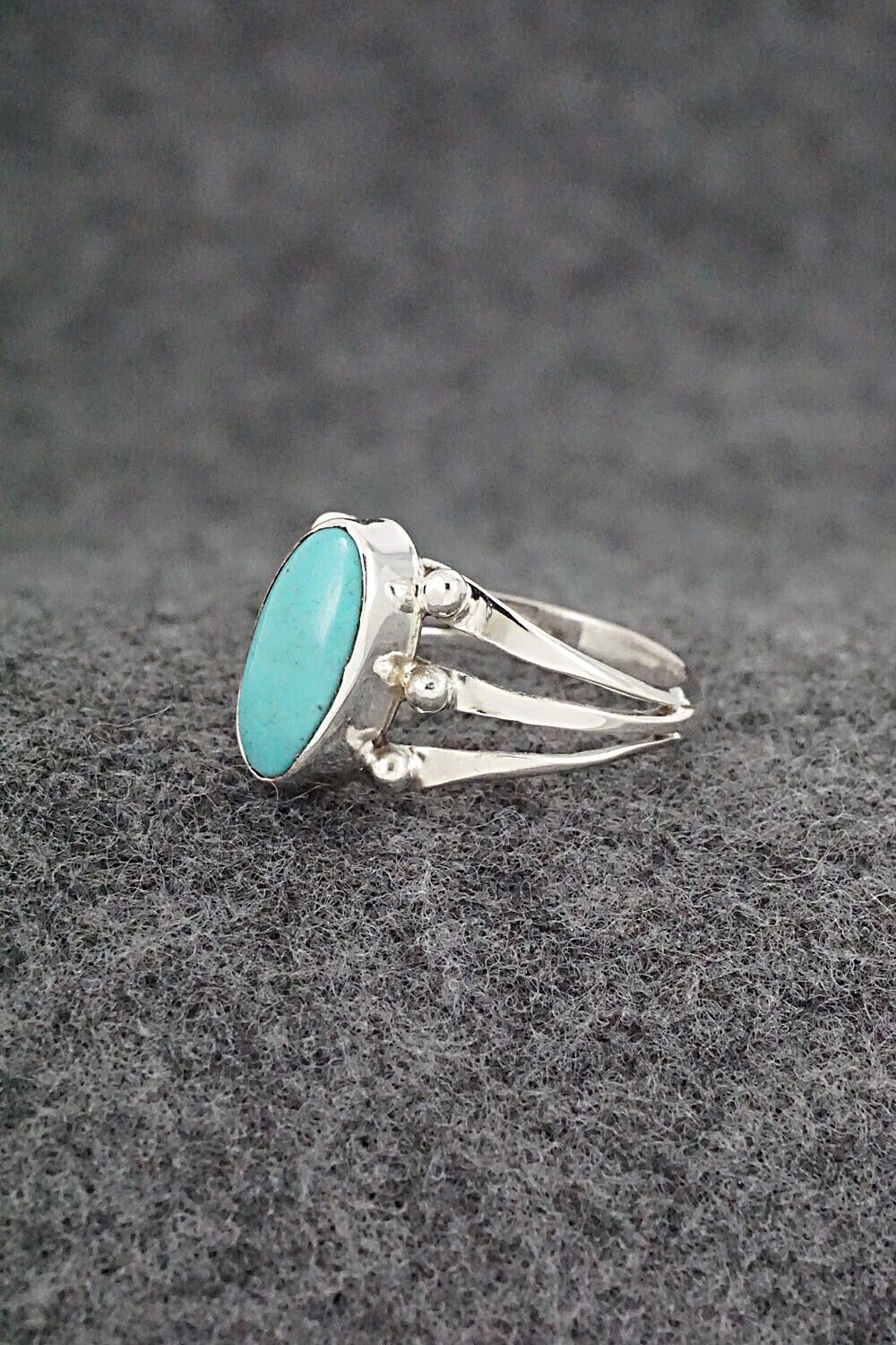 Turquoise & Sterling Silver Ring - Paige Gordon - Size 6