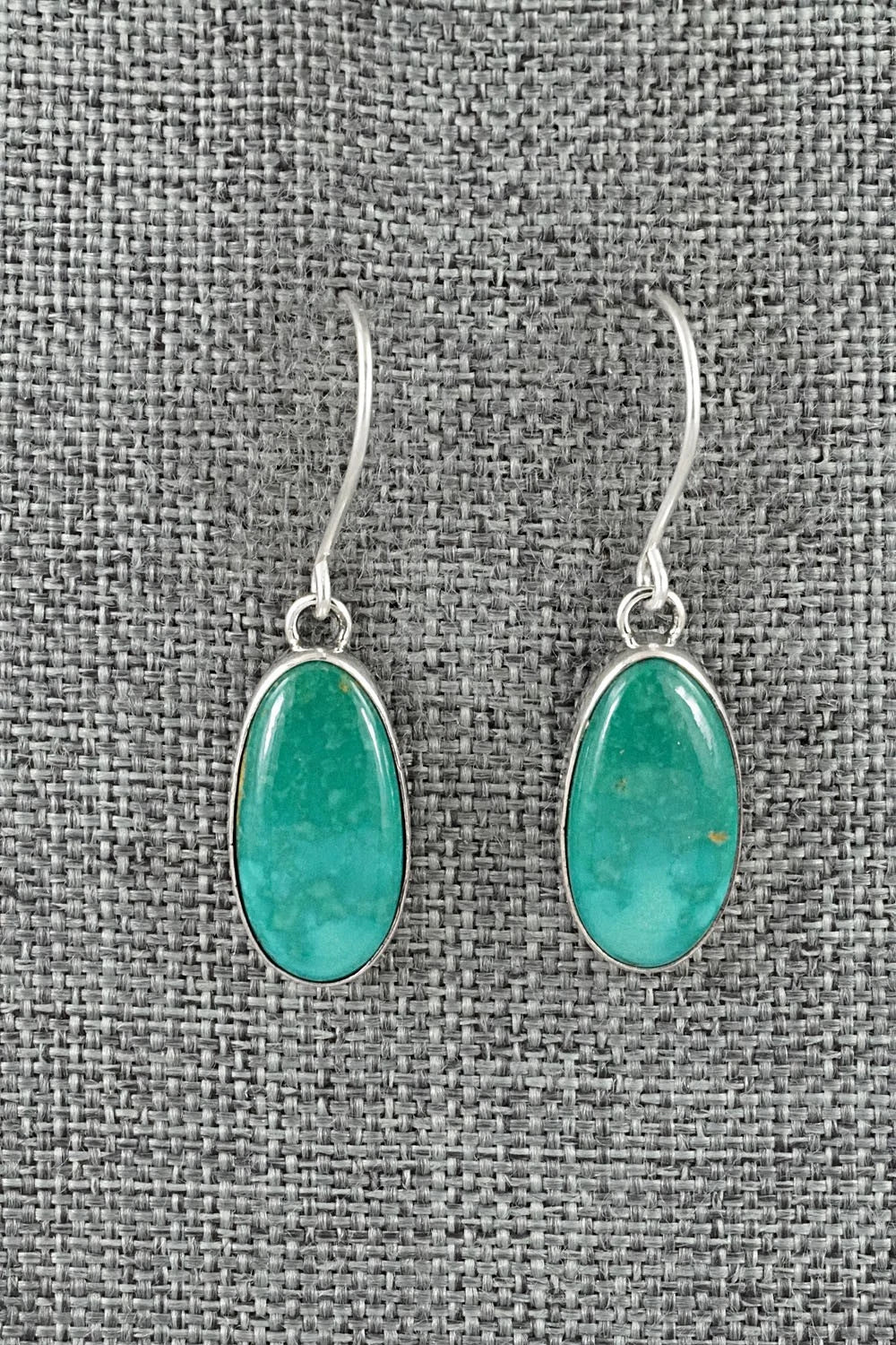 Turquoise & Sterling Silver Earrings - Eugene Gruber