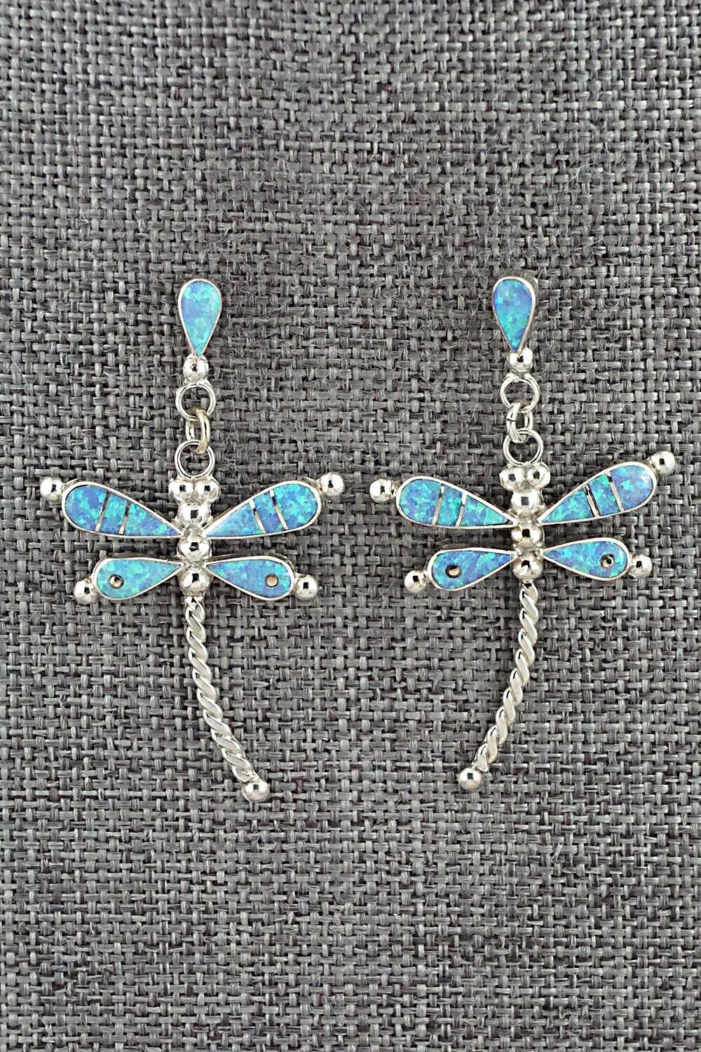 Opalite & Sterling Silver Earrings - Lyndon Ahiyite