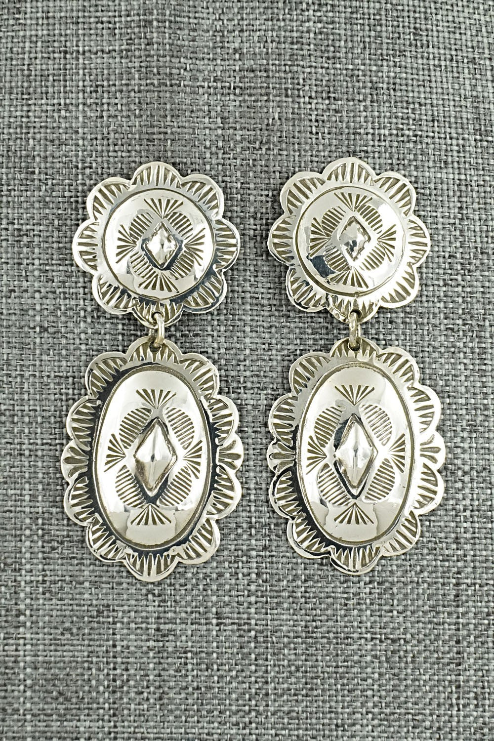 Sterling Silver Earrings - Bertha Begay