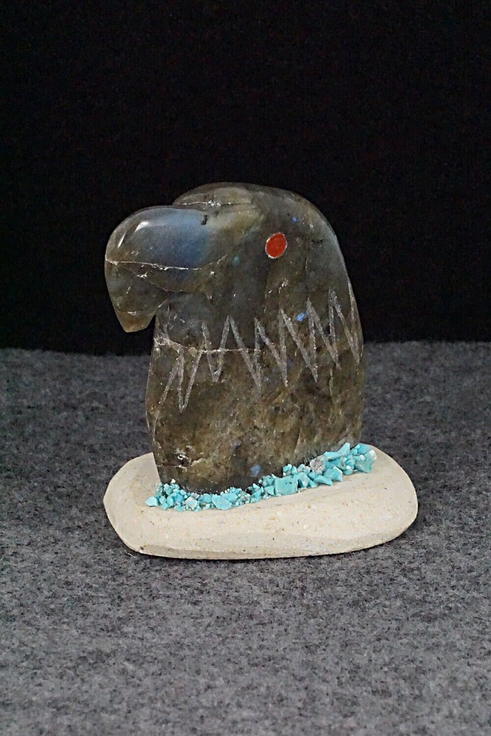 Eagle Zuni Fetish Carving - Daniel Chattin