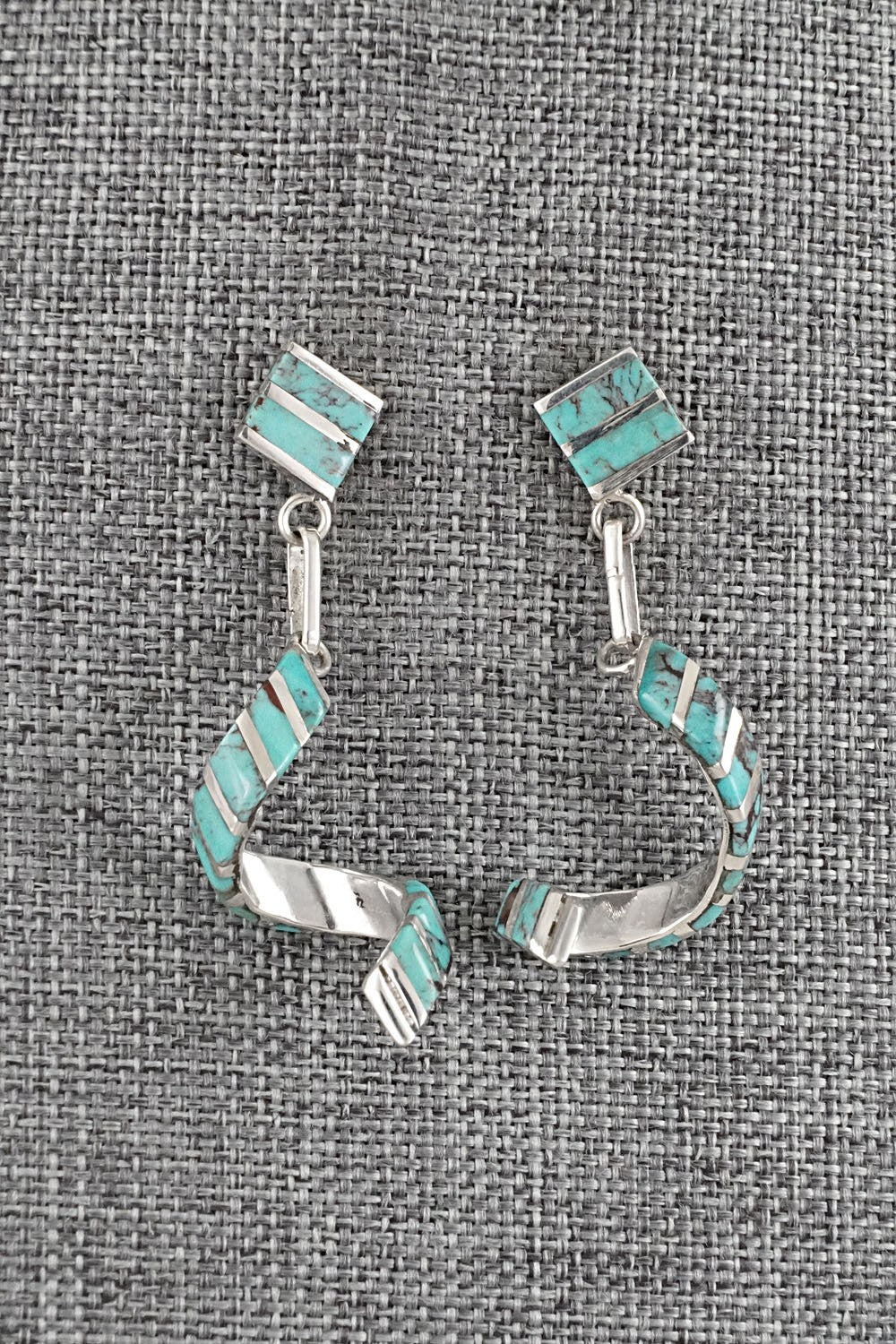 Turquoise & Sterling Silver Earrings - Shawn Sheyka