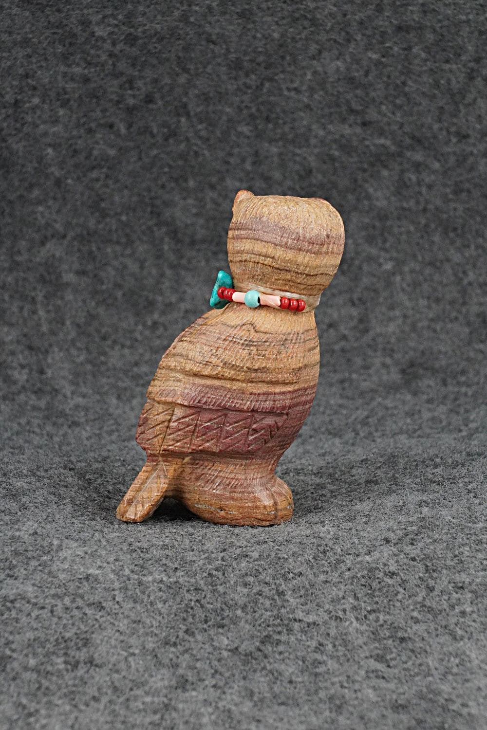 Owl Zuni Fetish Carving - Douglas Martza