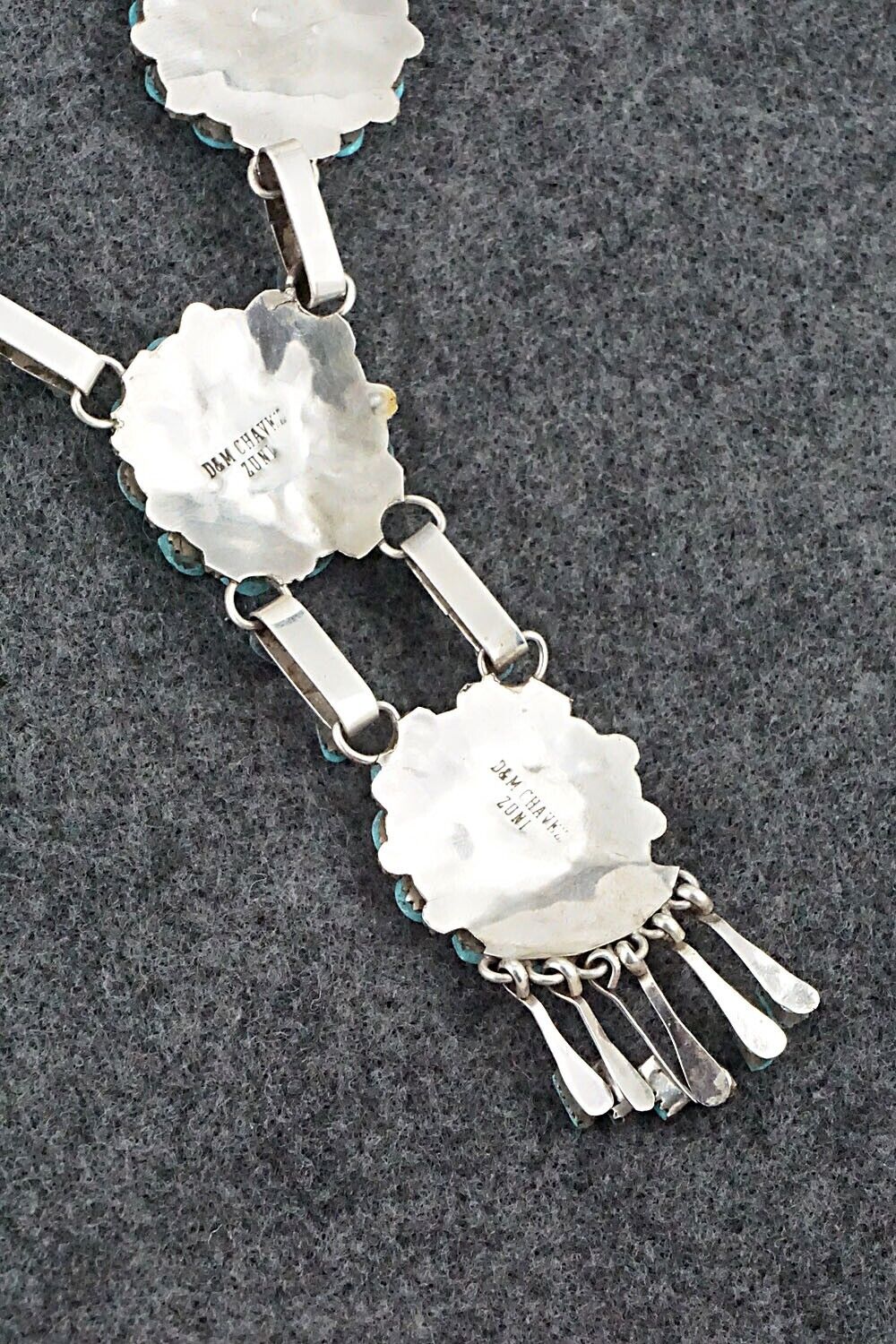 Turquoise & Sterling Silver Necklace Set - Merlinda Chavez