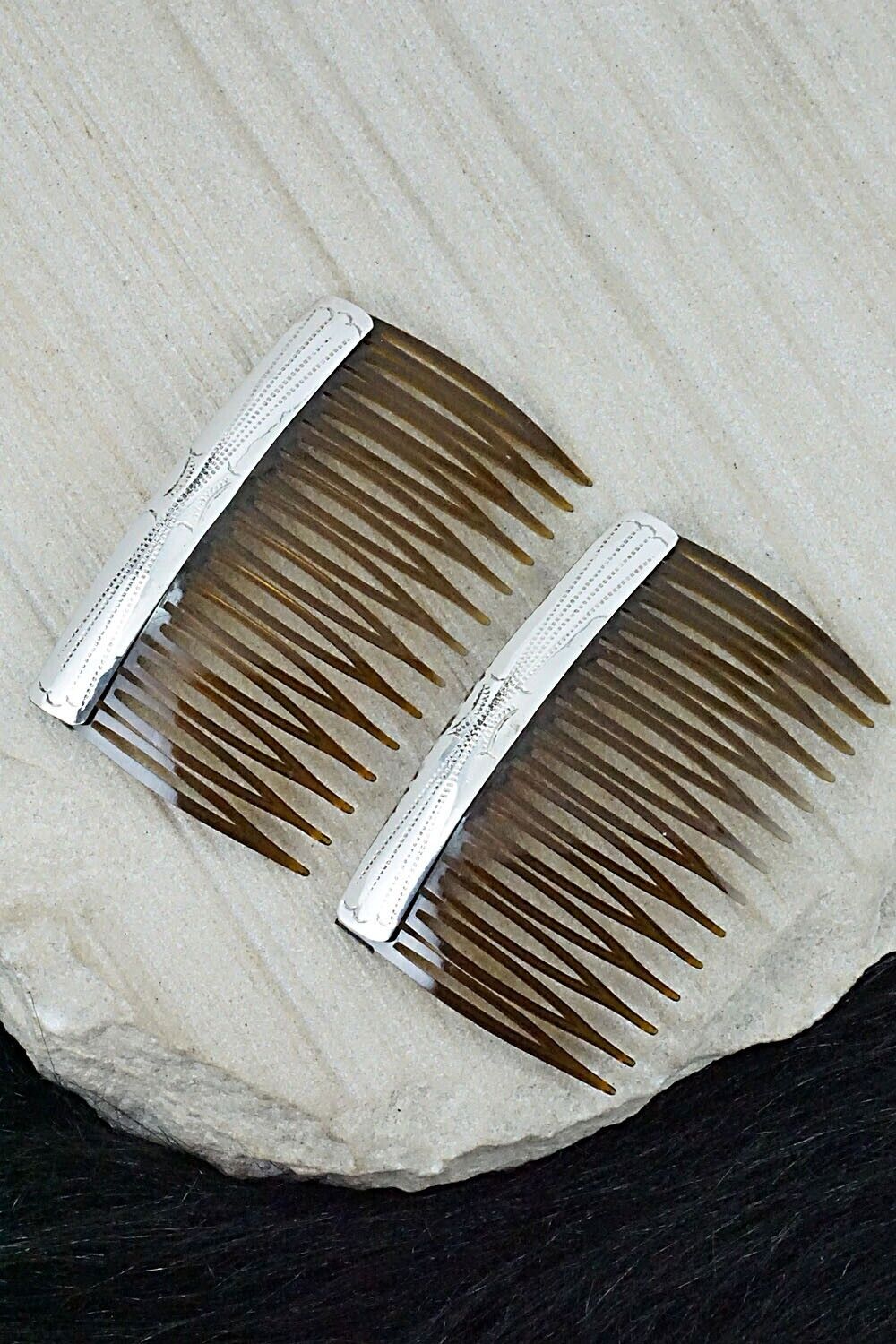 Sterling Silver Hair Combs - Randall Dalgai