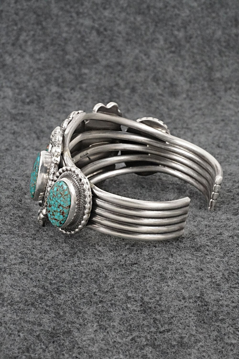Turquoise and Sterling Silver Bracelet - Tom Lewis