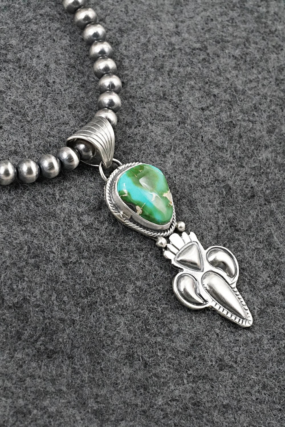Turquoise & Sterling Silver Necklace - Gary Shorty