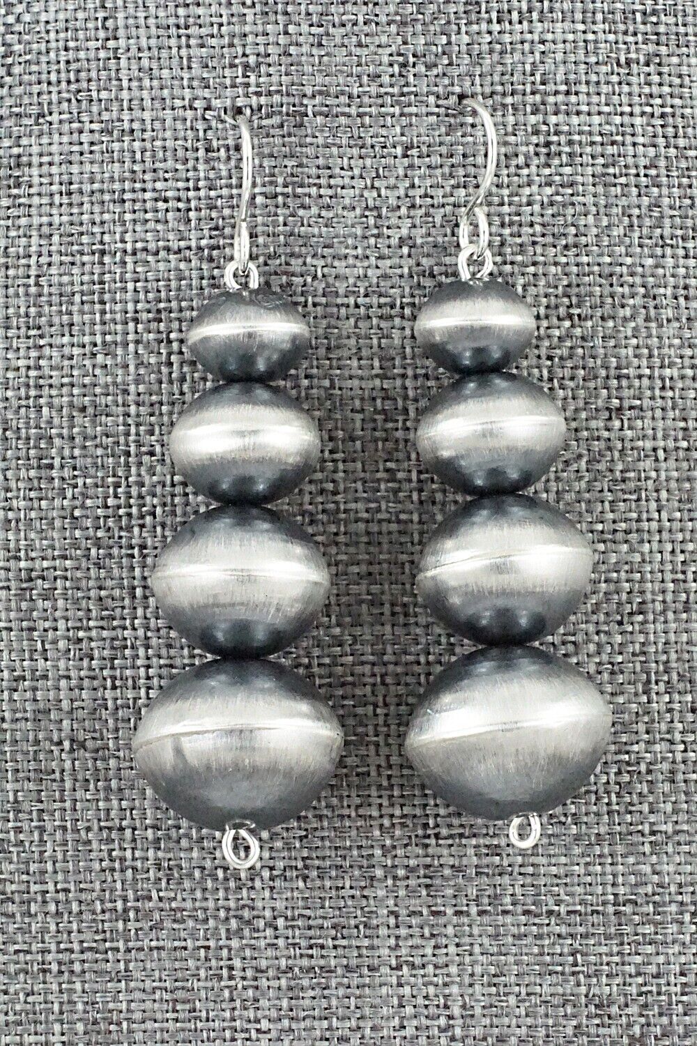 Sterling Silver Navajo Pearl Earrings - Tonisha Haley