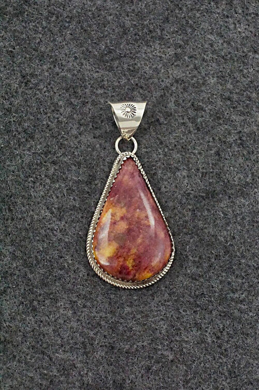 Spiny Oyster & Sterling Silver Pendant - Ernest Hawthorne