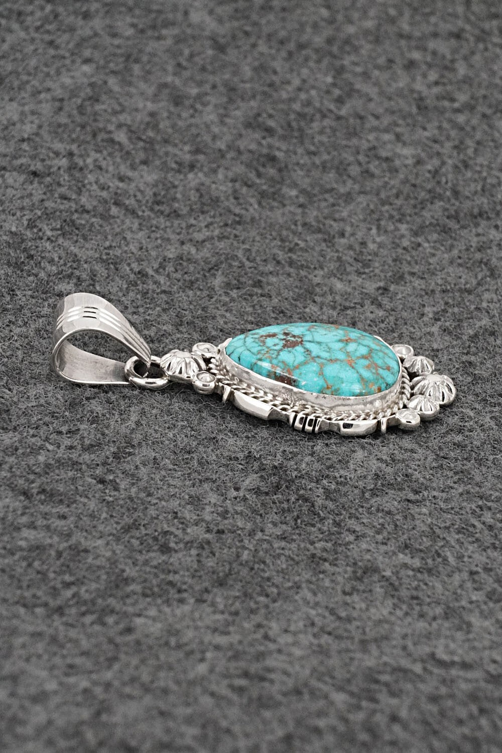 Turquoise & Sterling Silver Pendant - Daniel Benally