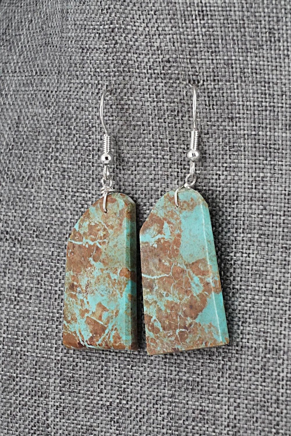 Turquoise & Sterling Silver Earrings - Tammy Nolcot