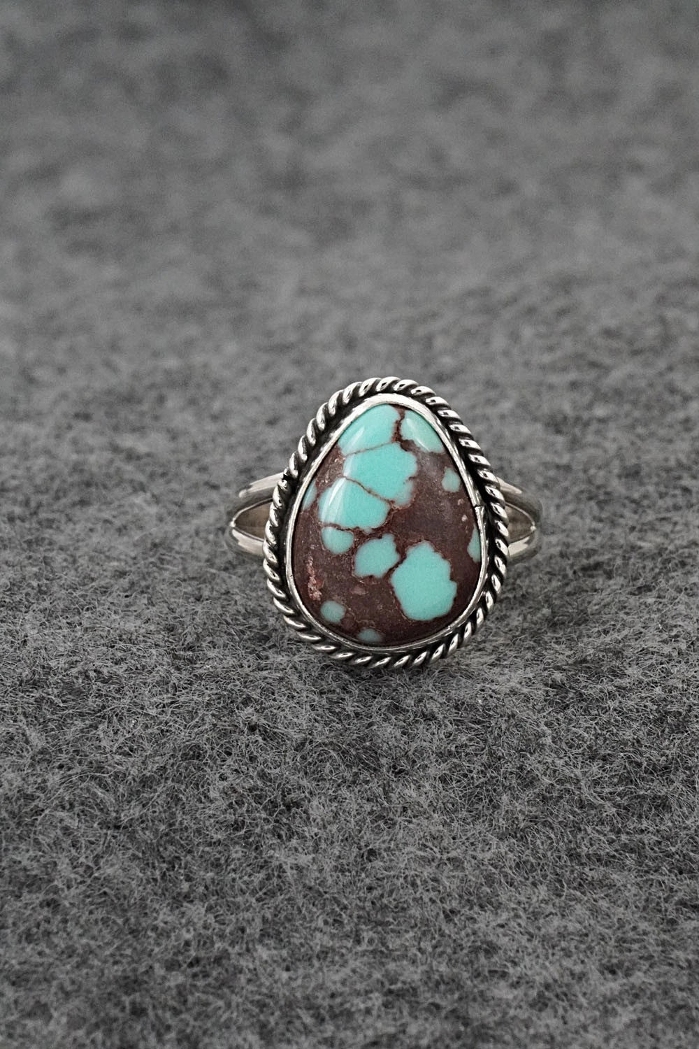 Turquoise & Sterling Silver Ring - Eugene Gruber - Size 7