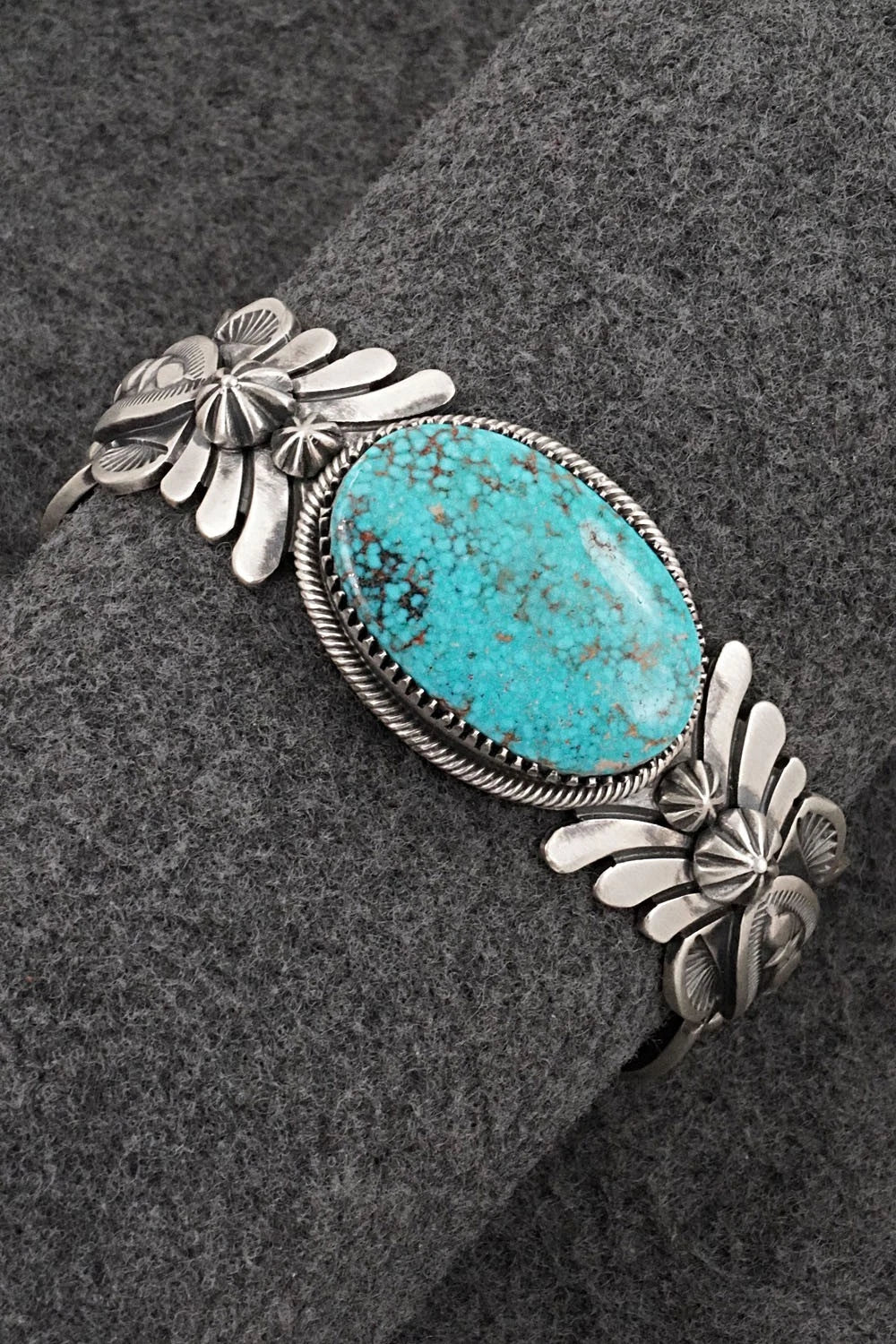 Turquoise & Sterling Silver Bracelet - Mark Yazzie