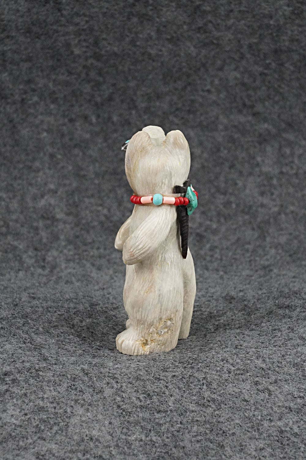 Bear with Fish Zuni Fetish Carving - Douglas Martza