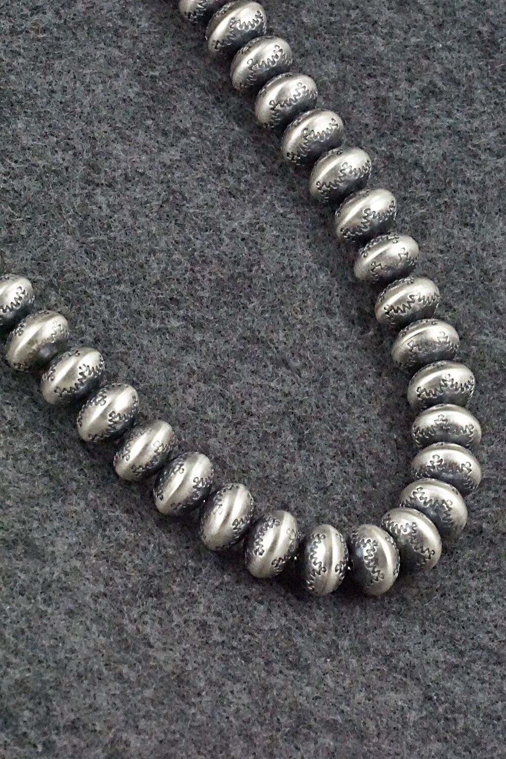 Sterling Silver Navajo Pearl Necklace - Bryannen Halwood