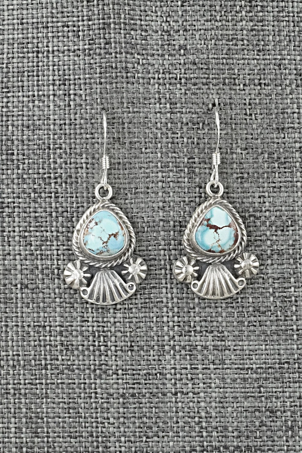Turquoise & Sterling Silver Earrings - Verley Betone