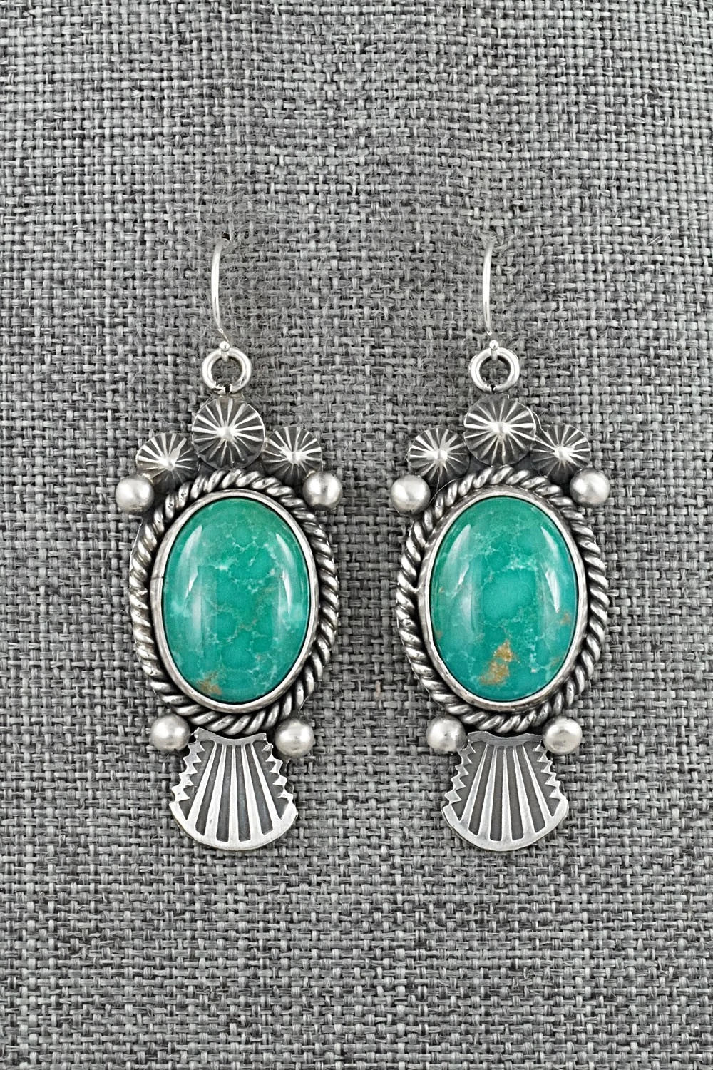 Turquoise & Sterling Silver Earrings - Michael Calladitto