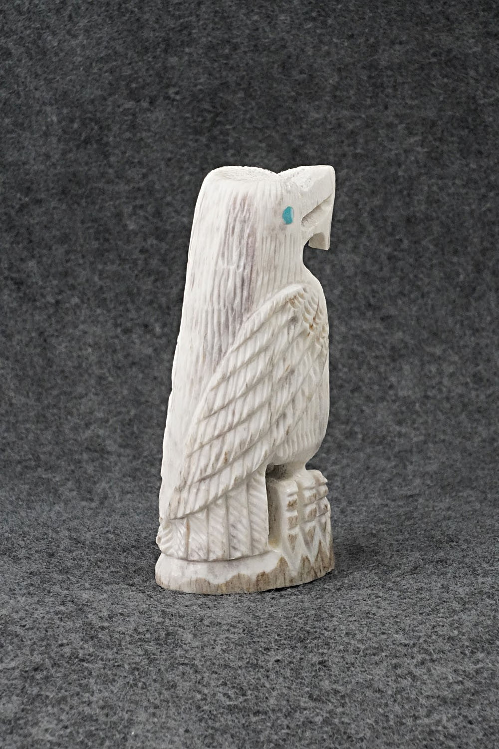 Eagle Zuni Fetish Carving - Garrick Weeka