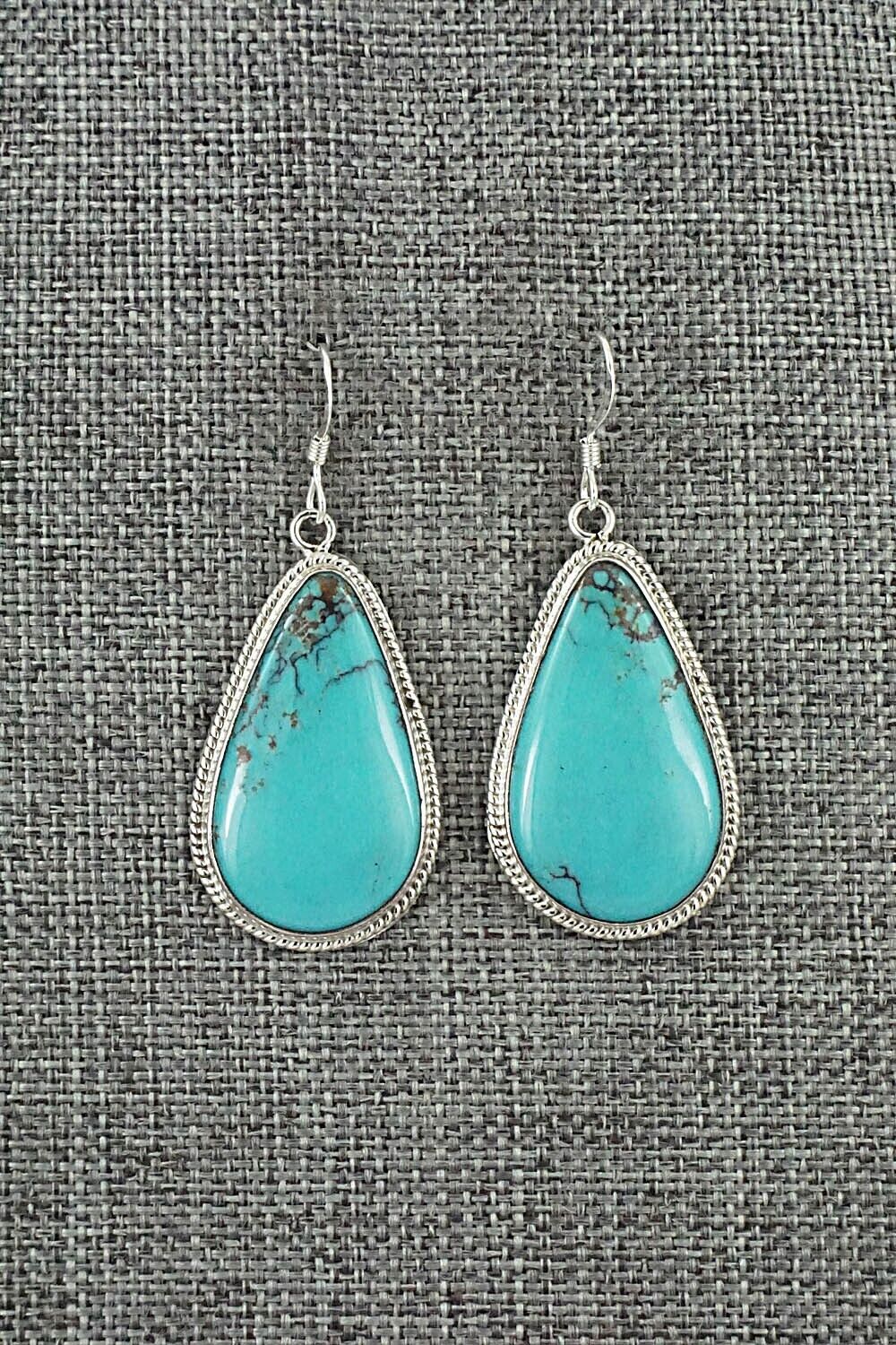 Turquoise & Sterling Silver Earrings - Sharon McCarthy