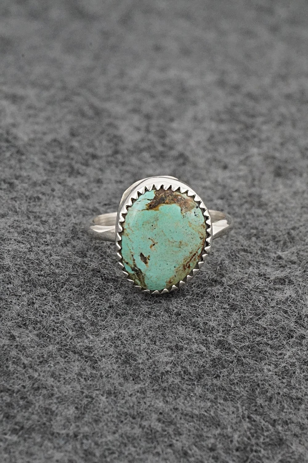 Turquoise & Sterling Silver Ring - Darius Arviso - Size 7.25