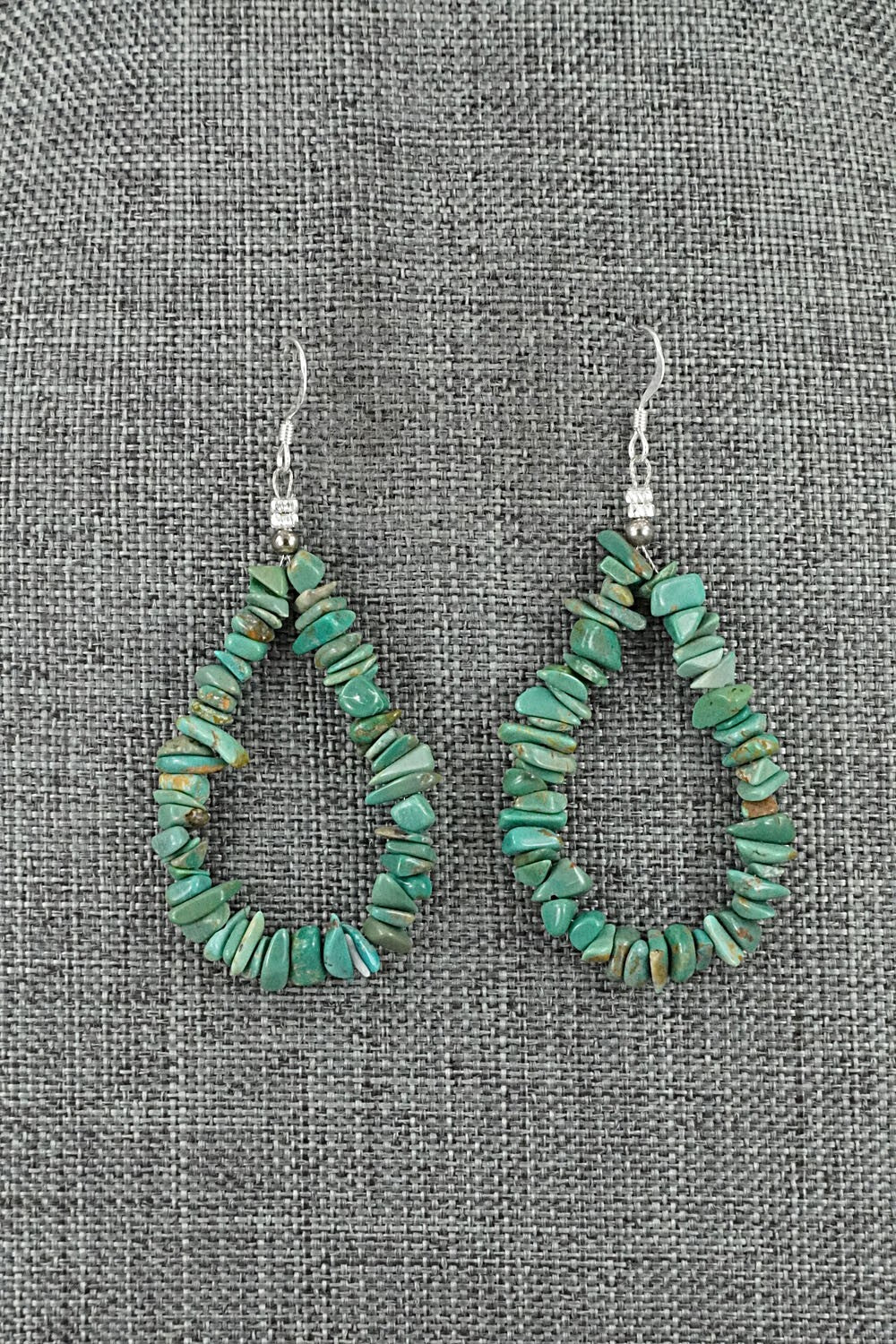 Turquoise & Sterling Silver Earrings - Doreen Jake