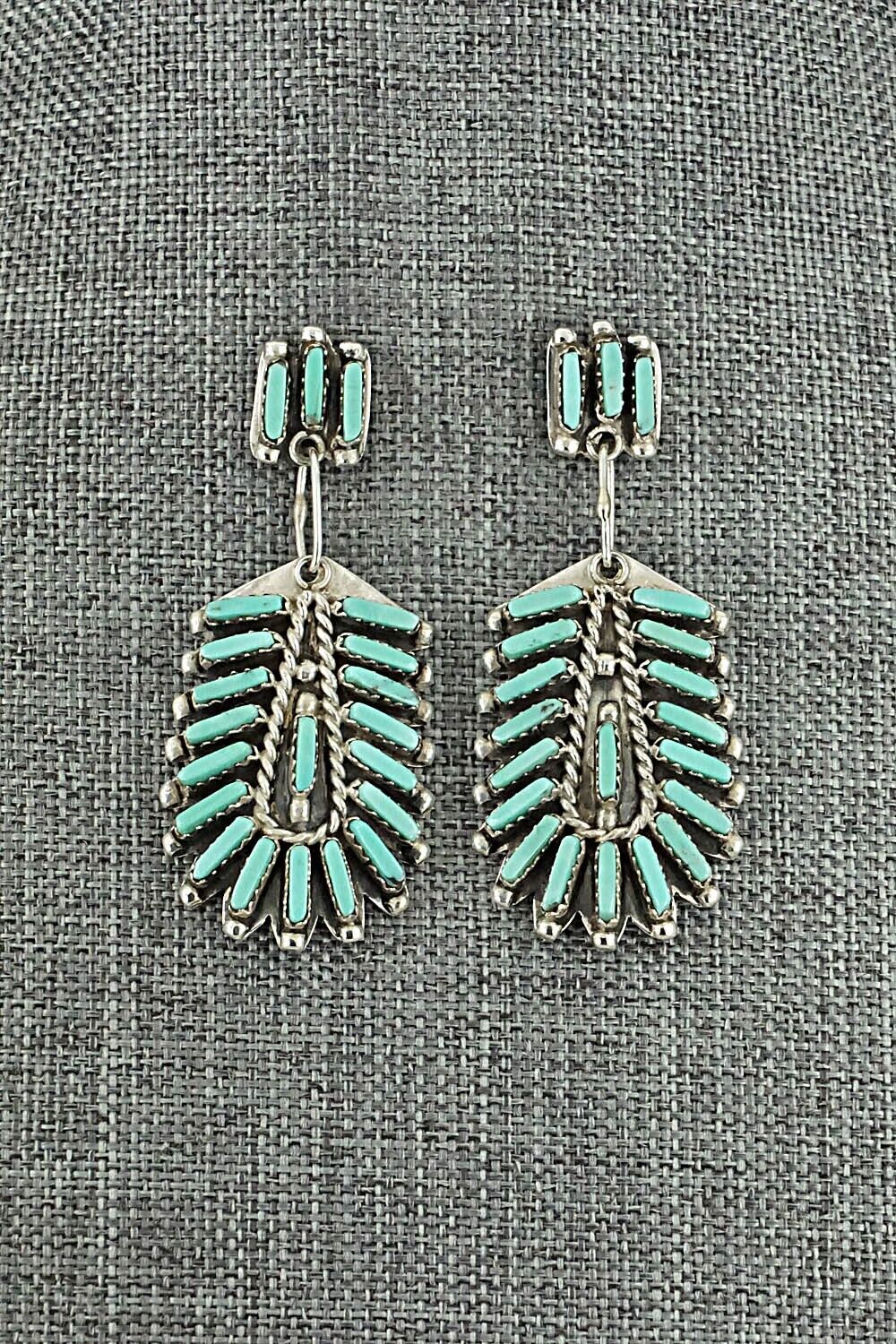 Turquoise & Sterling Silver Earrings - Geraldine Faber