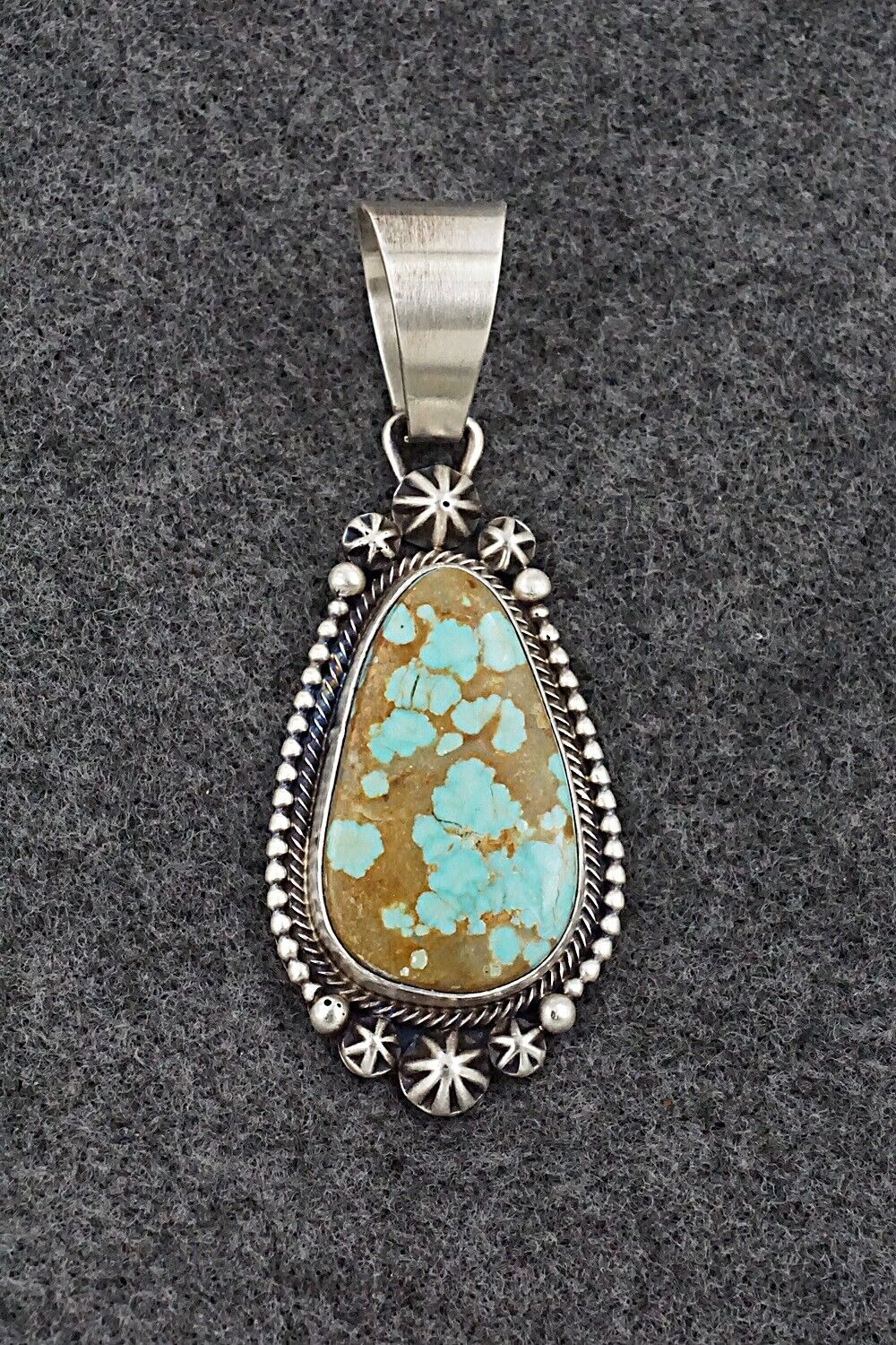 Turquoise & Sterling Silver Pendant - Daniel Benally