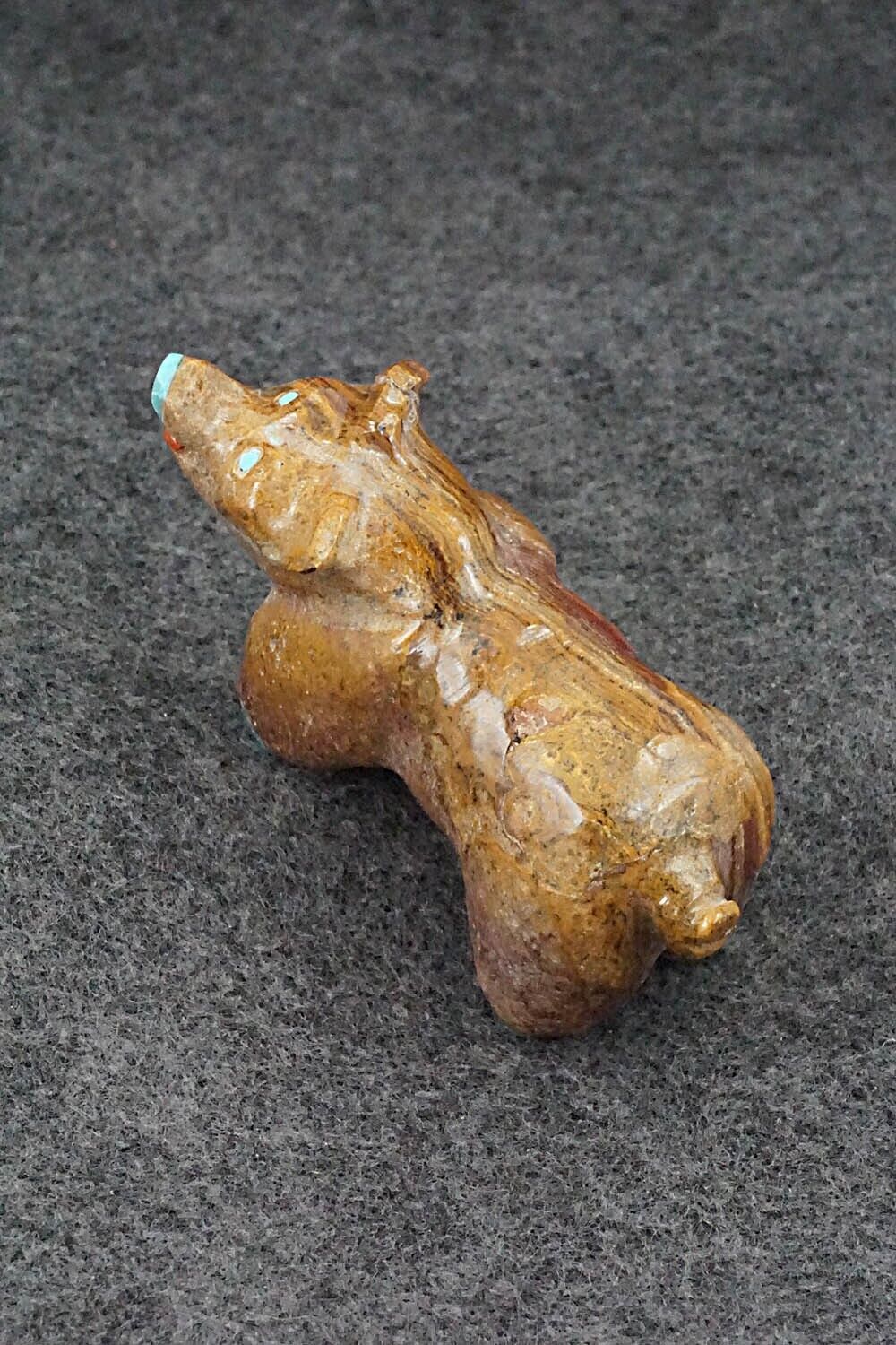 Pig Zuni Fetish Carving - Freddie Leekya
