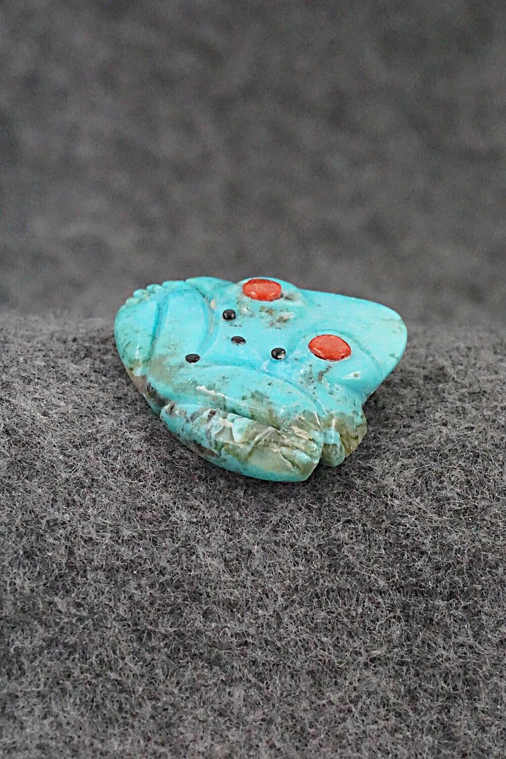 Frog Zuni Fetish Carving - Reynold Lunasee
