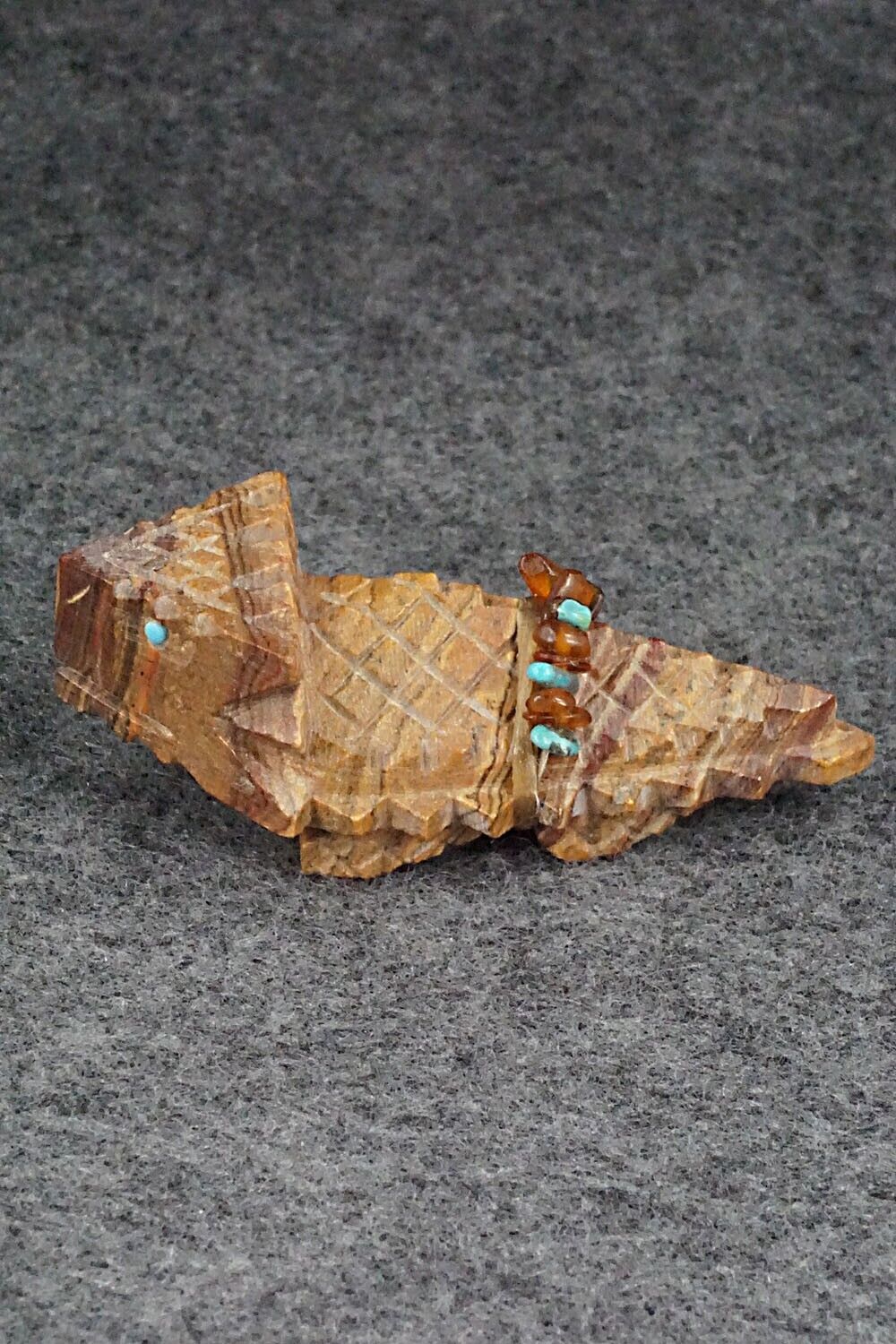 Horned Toad Zuni Fetish Carving - Douglas Martza