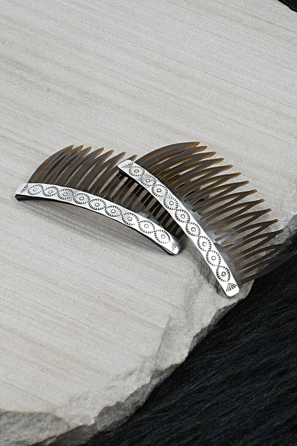Sterling Silver Hair Combs - Bertha Begay
