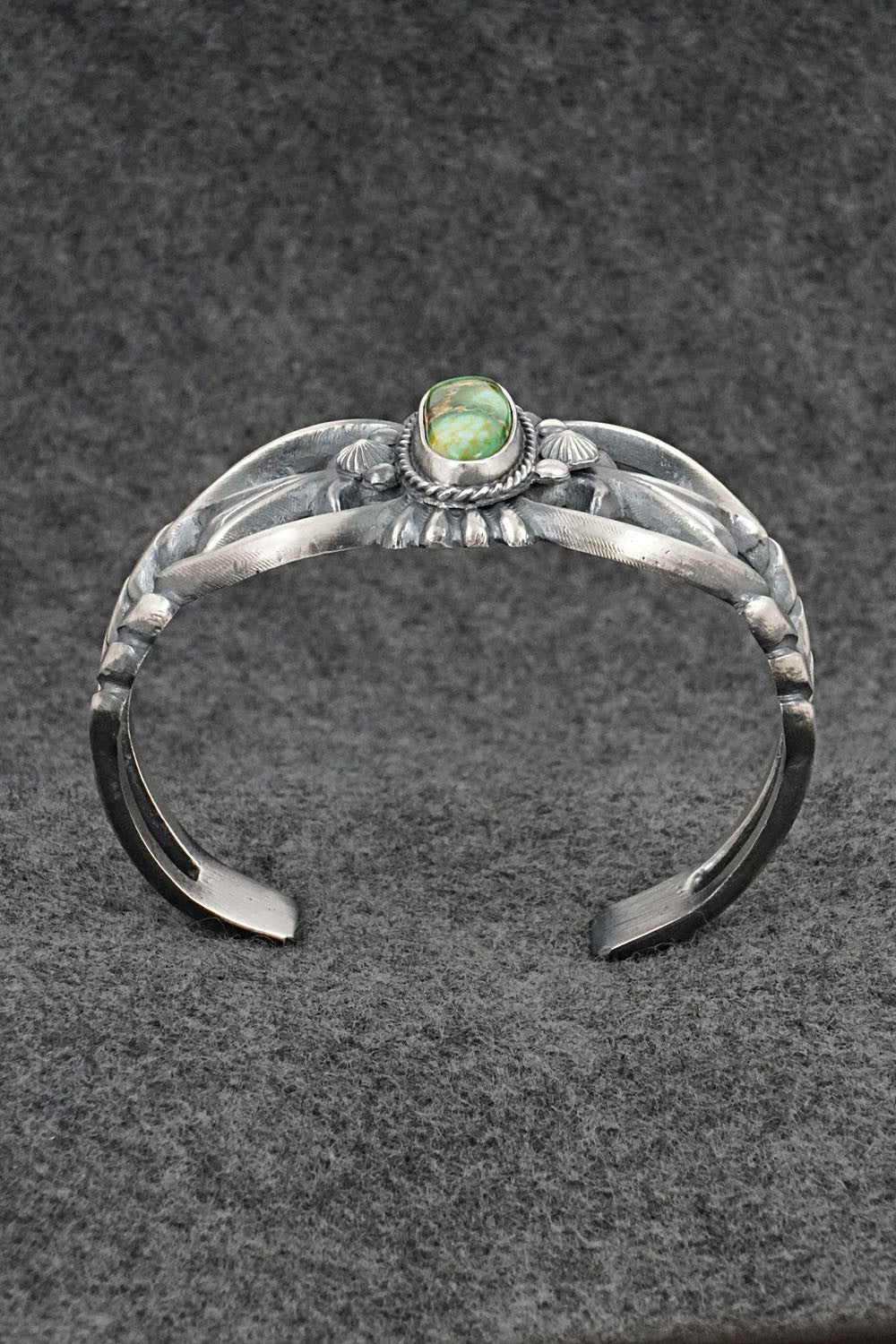 Turquoise & Sterling Silver Bracelet - Harrison Bitsue