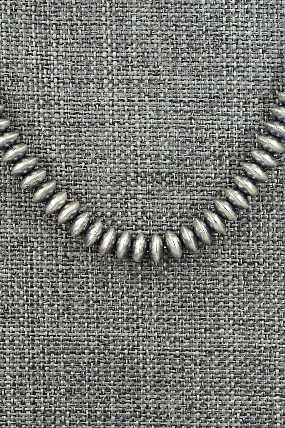 Sterling Silver Navajo Pearl Necklace 16" - Dorinda Mariano