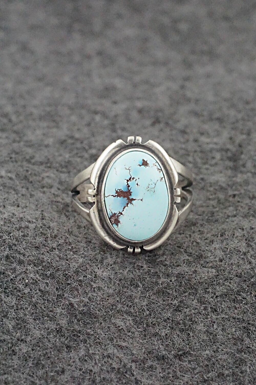 Turquoise & Sterling Silver Ring - Randy Billy - Size 9