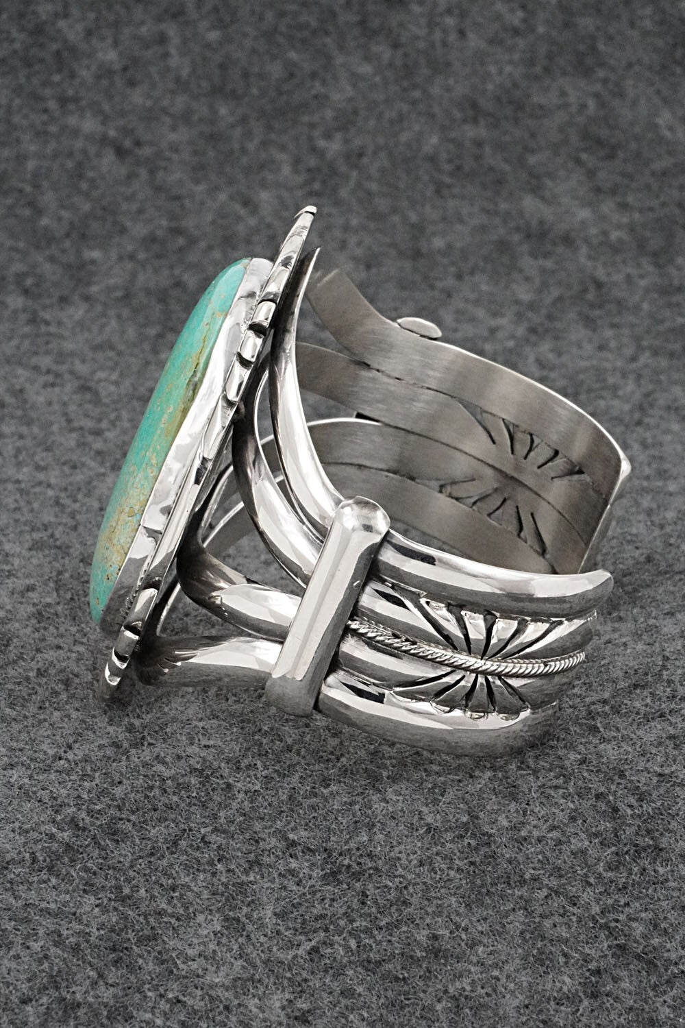 Turquoise & Sterling Silver Bracelet - Mark Yazzie
