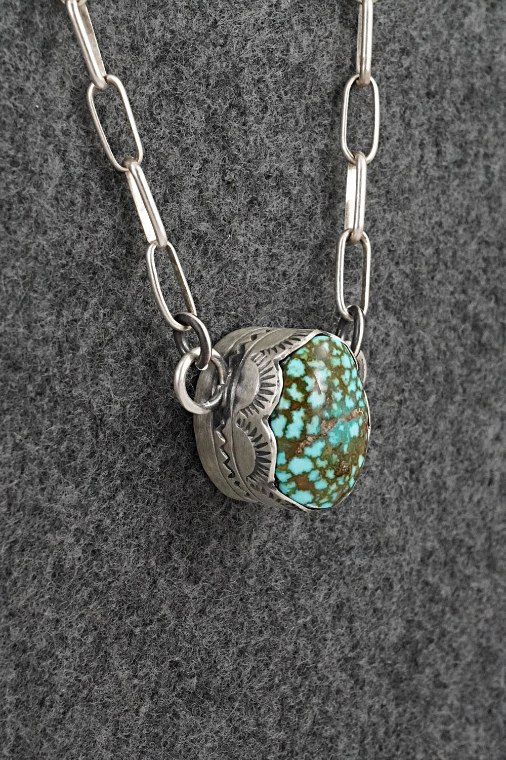 Turquoise & Sterling Silver Necklace - Randy Boyd
