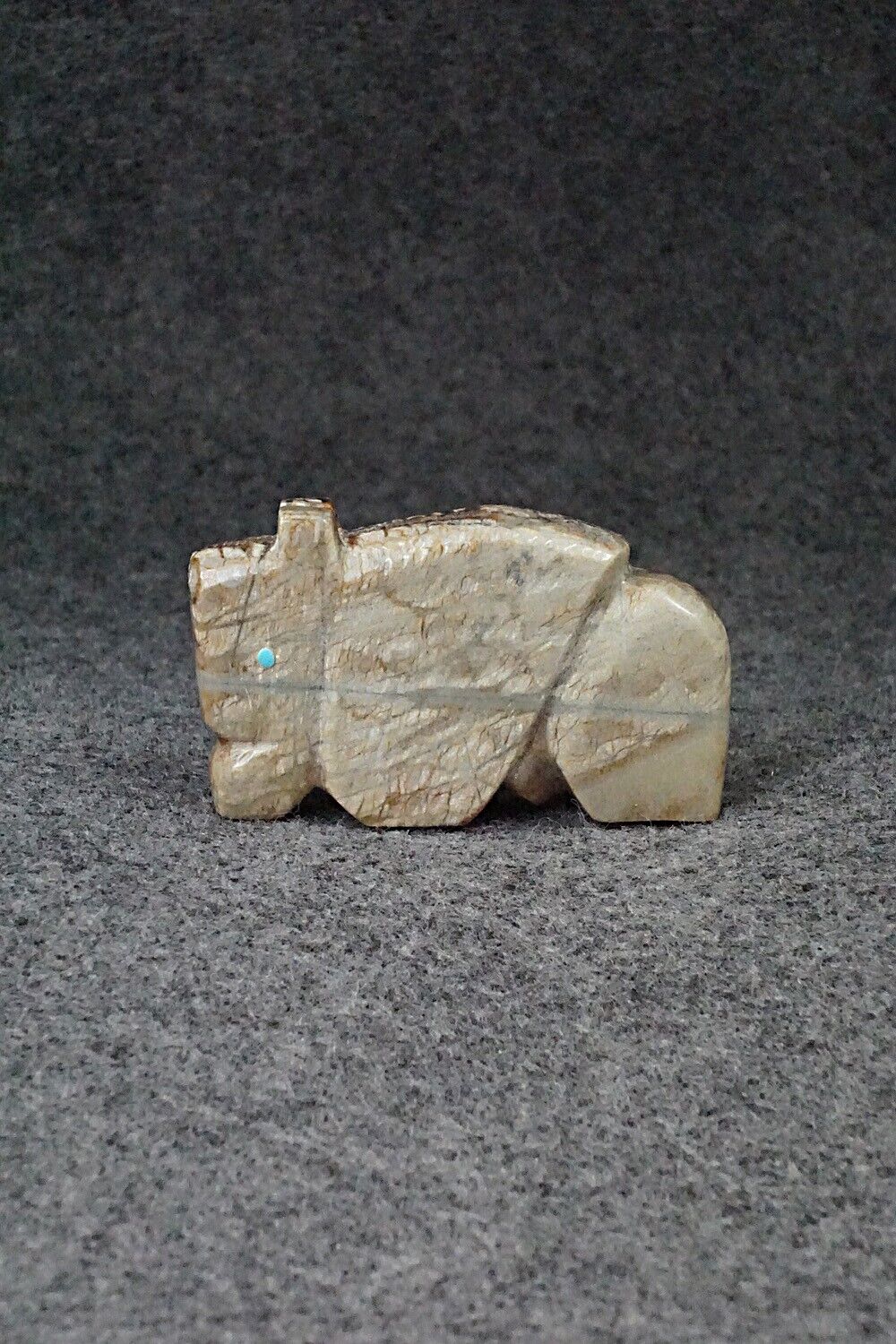 Buffalo Zuni Fetish Carving - Danny Lonjose