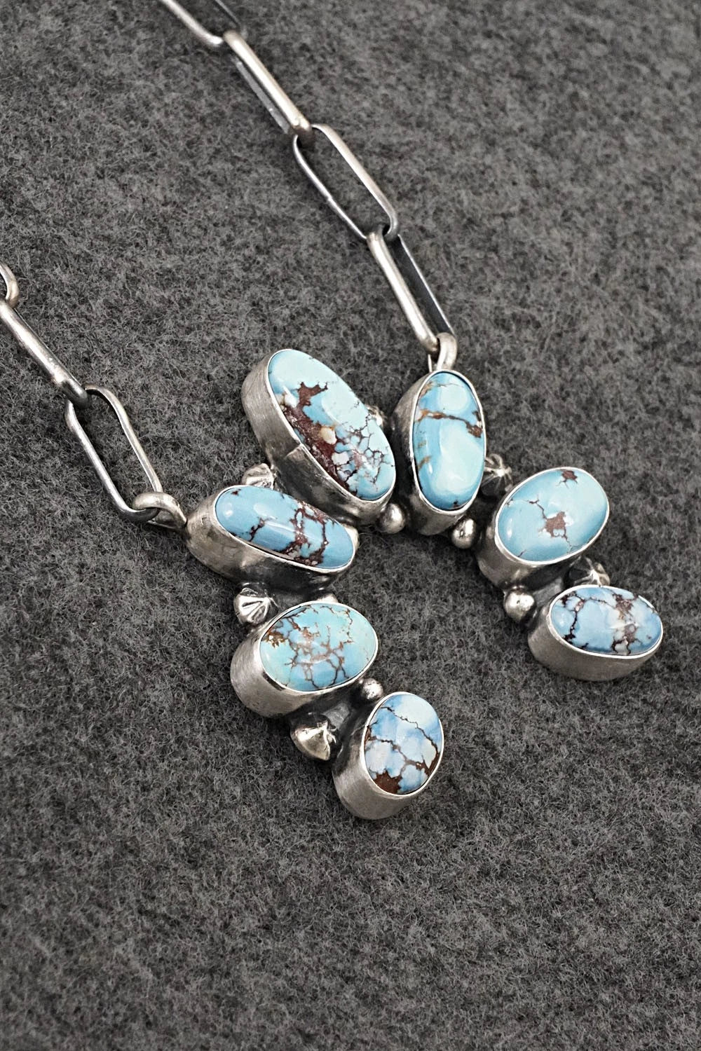 Turquoise & Sterling Silver Necklace - Darrin Livingston