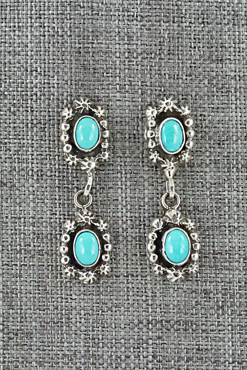 Turquoise & Sterling Silver Earrings - Lorretta Smith
