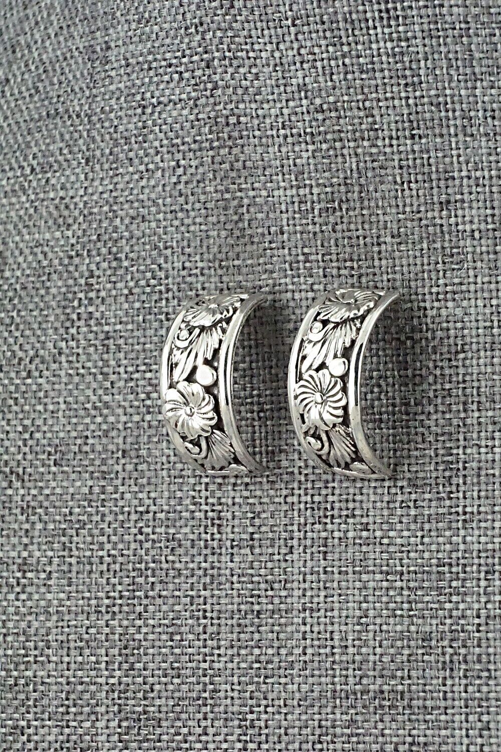 Sterling Silver Hoop Earrings - Tom Dinetso
